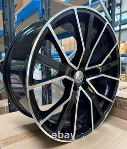 Audi A4 A5 A6 A7 A8 Q3 Q5 Black MF x4 20 RS6-D Style Alloy Wheels 9J ET35