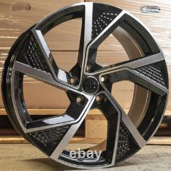 Audi A4 A5 A6 A7 A8 Q5 x4 19 S3 2025 Style Alloy Wheels 8.5J Et35 Black MF