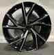 Audi A4 A6 Q2 Q3 Vw Scirocco Black Mf X4 19 Audi R8v Style Alloy Wheels Et35