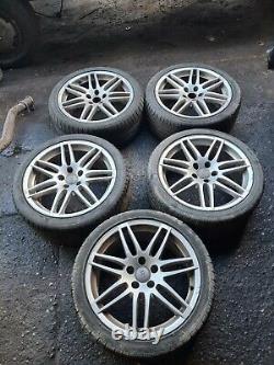 Audi A4 B7 04-08 5x112 S line ALLOY WHEELS & TYRES RS4 STYLE SET OF 5 RIMS