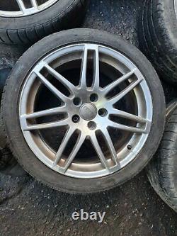 Audi A4 B7 04-08 5x112 S line ALLOY WHEELS & TYRES RS4 STYLE SET OF 5 RIMS