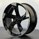 Audi A5 A6 A7 A8 Q5 Sq5 X4 20 Rotar A043 Style Alloy Wheels 9j Et30 Black Mf