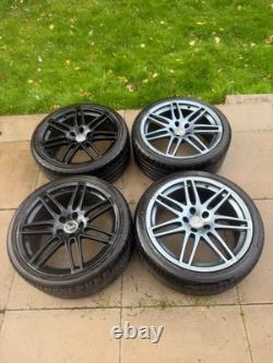 Audi Le Mans alloy wheels Speedline-style splitter/Le Mans wheels with tires