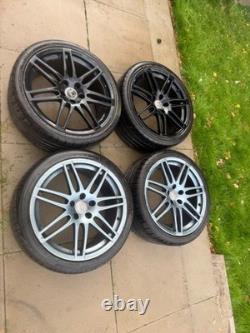 Audi Le Mans alloy wheels Speedline-style splitter/Le Mans wheels with tires