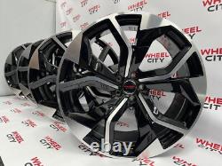 Audi Q7/Q8/A7/A8 22 Inch Style Alloy Wheels Gloss Black Machined Face