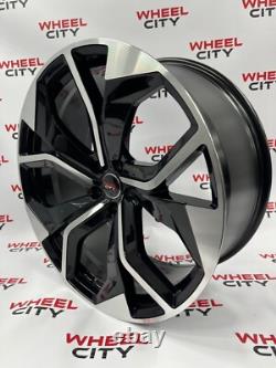 Audi Q7/Q8/A7/A8 22 Inch Style Alloy Wheels Gloss Black Machined Face