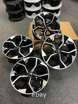 Audi Q7/Q8/A7/A8 22 Inch Style Alloy Wheels Gloss Black Machined Face