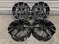 Audi RS3 Vorsprung Style 19 Alloy Wheels 5x112 Gloss Black Polished
