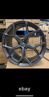 Audi RS 6 RS6 RS7 Style Alloy Wheels 22 Inch 5x112 Gloss Black Genuine Audi OEM