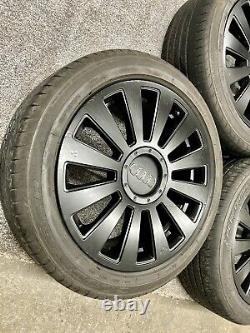 Audi Rs Style 17 Multifit Alloy Wheels & Good Tyres Satin Black Colour 205/50/17