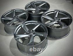 Audi Rs Style S Line Alloy Wheels 20inch Grey Machined