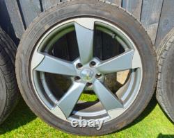 Audi Tt Mk1 8n 17 Rotor Style Alloy Wheels With Tyres 225/45/17 5x100