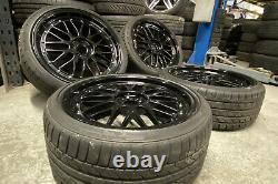 BBS LM STYLE 19 5x112 ALLOY WHEELS + GOOD TYRES CADDY VW SEAT AUDI GOLF