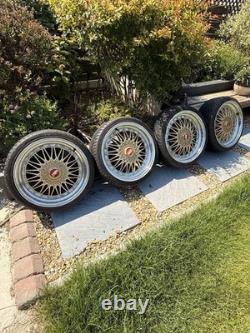BBS Style 4x100 Alloy Wheels 8x18in Gold Mini BMW VW