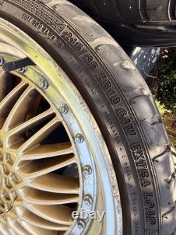 BBS Style 4x100 Alloy Wheels 8x18in Gold Mini BMW VW
