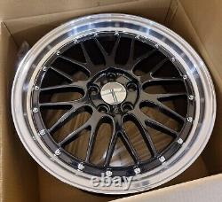 BBS Style x4 19 LM Alloy Wheels Bmw 3 4 5 Series Black PL 8.5J/9.5J 5x120