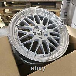 BBS Style x4 19 LM Alloy Wheels Bmw 3 4 5 Series Silver PL 8.5J/9.5J 5x120