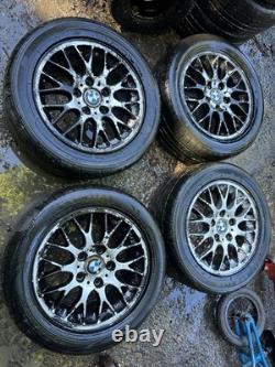BMW 16x7 Alloy Wheels Tyres Cross Spoke 5x120 E36 E46 Z3 Style 42 OEM 1095058