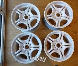 BMW 17 ALLOY WHEELS STYLE 68 STAGGERED MATT WHITE not black