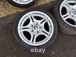BMW 17 inch Alloy Wheel Set of 4 Alloys Wheels Tyres Staggered Borbet Style 68