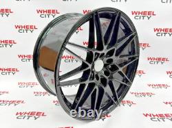 BMW 19 inch 666M Style Gloss Black Alloy Wheels 5x120 1/2/3/4/5/ series