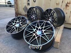 BMW 20 inch 666M Style Black Polished Alloy Wheels 5x120 3/4/5/ series