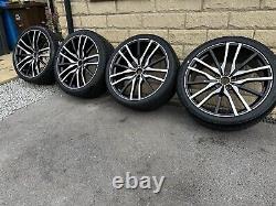 BMW 22 742M style Diamond Cut Alloy Wheels X5 X6 F15 F16 E70 E71 & NEW Tyres