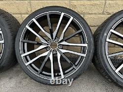 BMW 22 742M style Diamond Cut Alloy Wheels X5 X6 F15 F16 E70 E71 & NEW Tyres