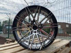 BMW 3 SERIES 4 SERIES 5 SERIES FITMENT 20 666m STYLE ALLOY WHEELS BLACK POLISH