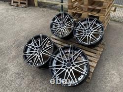 BMW 3 SERIES 4 SERIES 5 SERIES FITMENT 20 666m STYLE ALLOY WHEELS BLACK POLISH