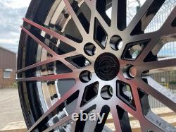 BMW 3 SERIES 4 SERIES 5 SERIES FITMENT 20 666m STYLE ALLOY WHEELS BLACK POLISH
