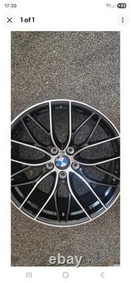 BMW 405m Style 20 Inch Black Polished Alloy Wheels Fits 3 4 5 Series