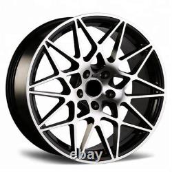 BMW 666M Style 18 Black Machined Face x4 Alloy Wheels 5x120 1/2/3/4/5 series