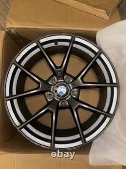 BMW 763M Style 18 Alloy Wheels Gunmetal Set of 4 Rear Welded Curb Rash
