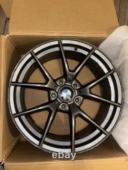 BMW 763M Style 18 Alloy Wheels Gunmetal Set of 4 Rear Welded Curb Rash