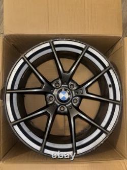 BMW 763M Style 18 Alloy Wheels Gunmetal Set of 4 Rear Welded Curb Rash