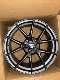 BMW 763M Style 18 Alloy Wheels Gunmetal Set of 4 Rear Welded Curb Rash