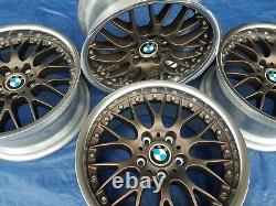 BMW E28 M5 E24 M6 E30 M3 E39 530 OEM BBS RS740 Style 42 17x8 Wheels Rims BRONZE