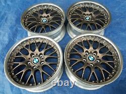 BMW E28 M5 E24 M6 E30 M3 E39 530 OEM BBS RS740 Style 42 17x8 Wheels Rims BRONZE