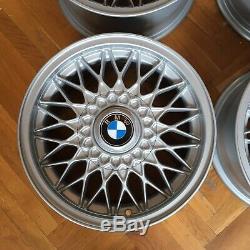 BMW E30 Style 5 OEM 7x15 ET24 alloy wheels rims genuine EUROWEAVES RARE BBS RZ