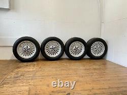 BMW E39 5 SERIES TURBINE STYLE 33 SET 4 x 16 ALLOY WHEELS GOOD TYRES 225/55R16