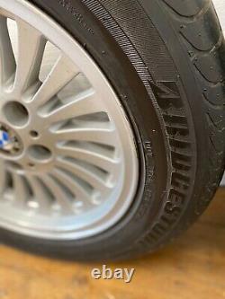 BMW E39 5 SERIES TURBINE STYLE 33 SET 4 x 16 ALLOY WHEELS GOOD TYRES 225/55R16