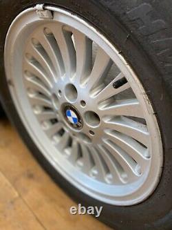 BMW E39 5 SERIES TURBINE STYLE 33 SET 4 x 16 ALLOY WHEELS GOOD TYRES 225/55R16