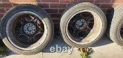 BMW E46 M-Sport Style 68 17 Staggered Alloy Wheels Continental Tyres