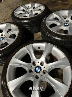 BMW E60 E46 Style 124 18 Alloy Wheels With Tyre 5x120 8j Fronts & 9j Rears OEM