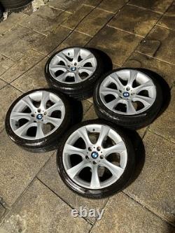 BMW E60 E46 Style 124 18 Alloy Wheels With Tyre 5x120 8j Fronts & 9j Rears OEM