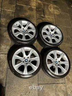 BMW E60 E46 Style 124 18 Alloy Wheels With Tyre 5x120 8j Fronts & 9j Rears OEM