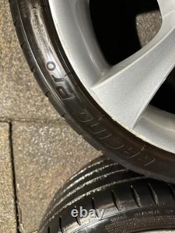 BMW E60 E46 Style 124 18 Alloy Wheels With Tyre 5x120 8j Fronts & 9j Rears OEM