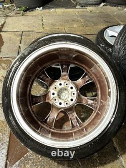 BMW E60 E46 Style 124 18 Alloy Wheels With Tyre 5x120 8j Fronts & 9j Rears OEM