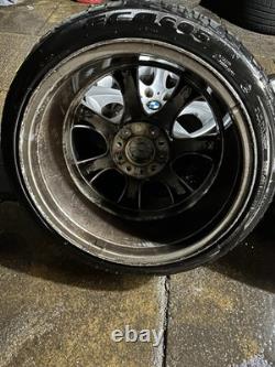 BMW E60 E46 Style 124 18 Alloy Wheels With Tyre 5x120 8j Fronts & 9j Rears OEM
